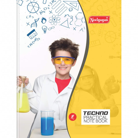 Techno Practical Notebook, (21.50cm X 26.50cm) (Hardbound)