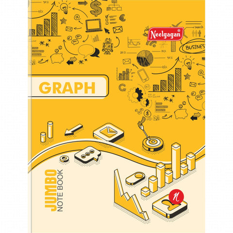 Jumbo Graph Notebook - 20 & 60 Pages, (21.60cm X 27.10cm) Softcover