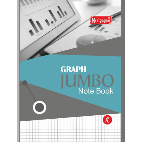 Jumbo Graph Notebook - 20 & 60 Pages, (21.60cm X 27.10cm) Softcover