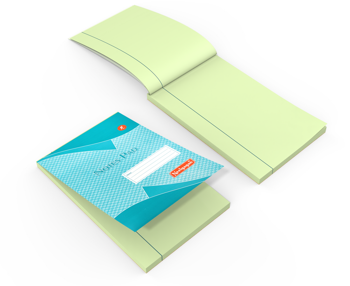 Note Sheet Pad A4 & Legal, 200 Pages,  Ledger Paper (Azure Laid)