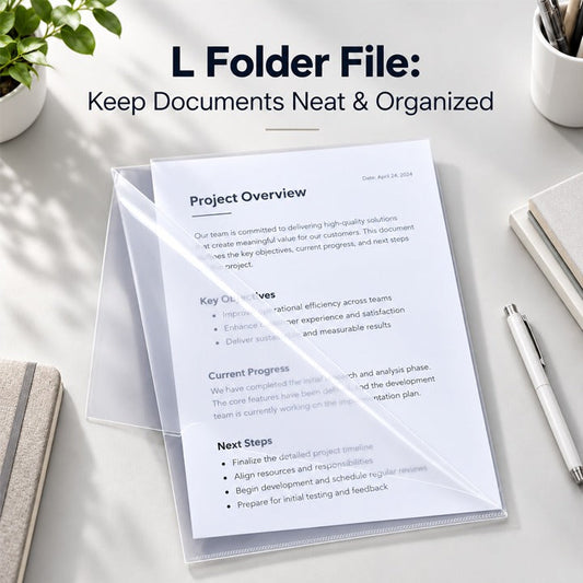 L Folder File: Keep Documents Neat & Organized