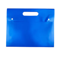MCB-400-H - My Clear Bag - Double Button with Handle Single Pocket (Pack of 8) - Size : 35.7cm X 31.6cm