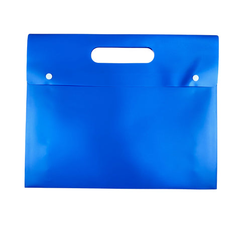 MCB-400-H - My Clear Bag - Double Button with Handle Single Pocket (Pack of 6) - Size : 35.7cm X 31.6cm