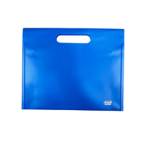 MCB-400-H - My Clear Bag - Double Button with Handle Single Pocket (Pack of 8) - Size : 35.7cm X 31.6cm