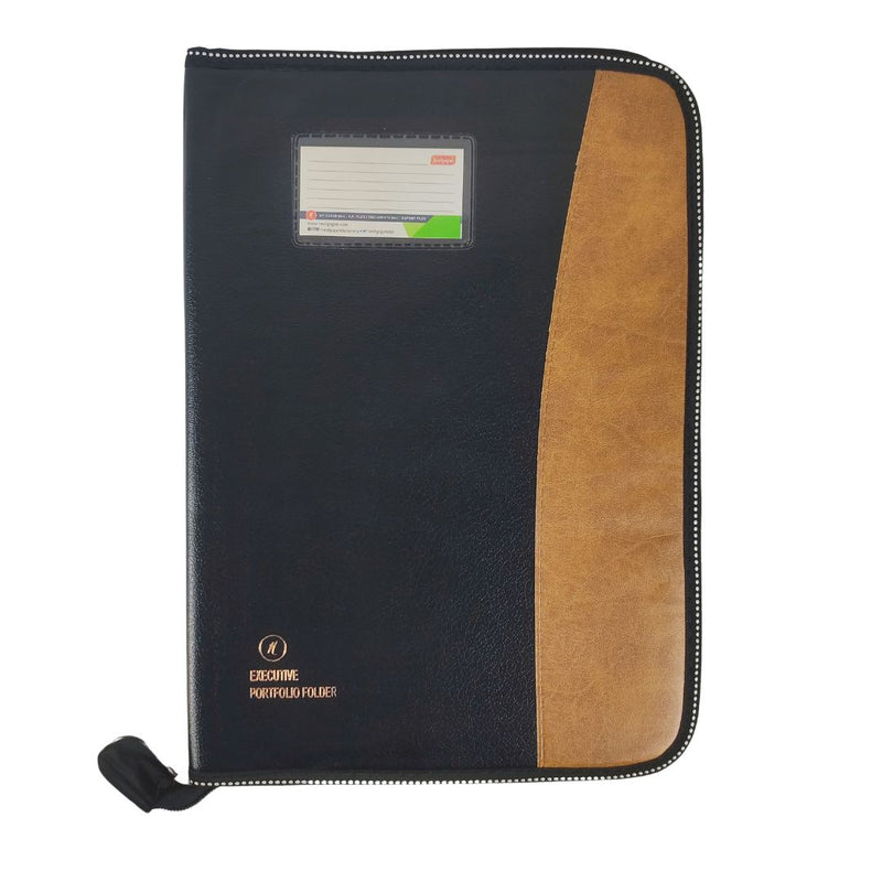 CB - 830 (Chain bag) Executive Portfolio Folder - with 10,20,30 Or 40 Pockets  B4 (Leaves) - (Size : 38cm x 26.5cm)
