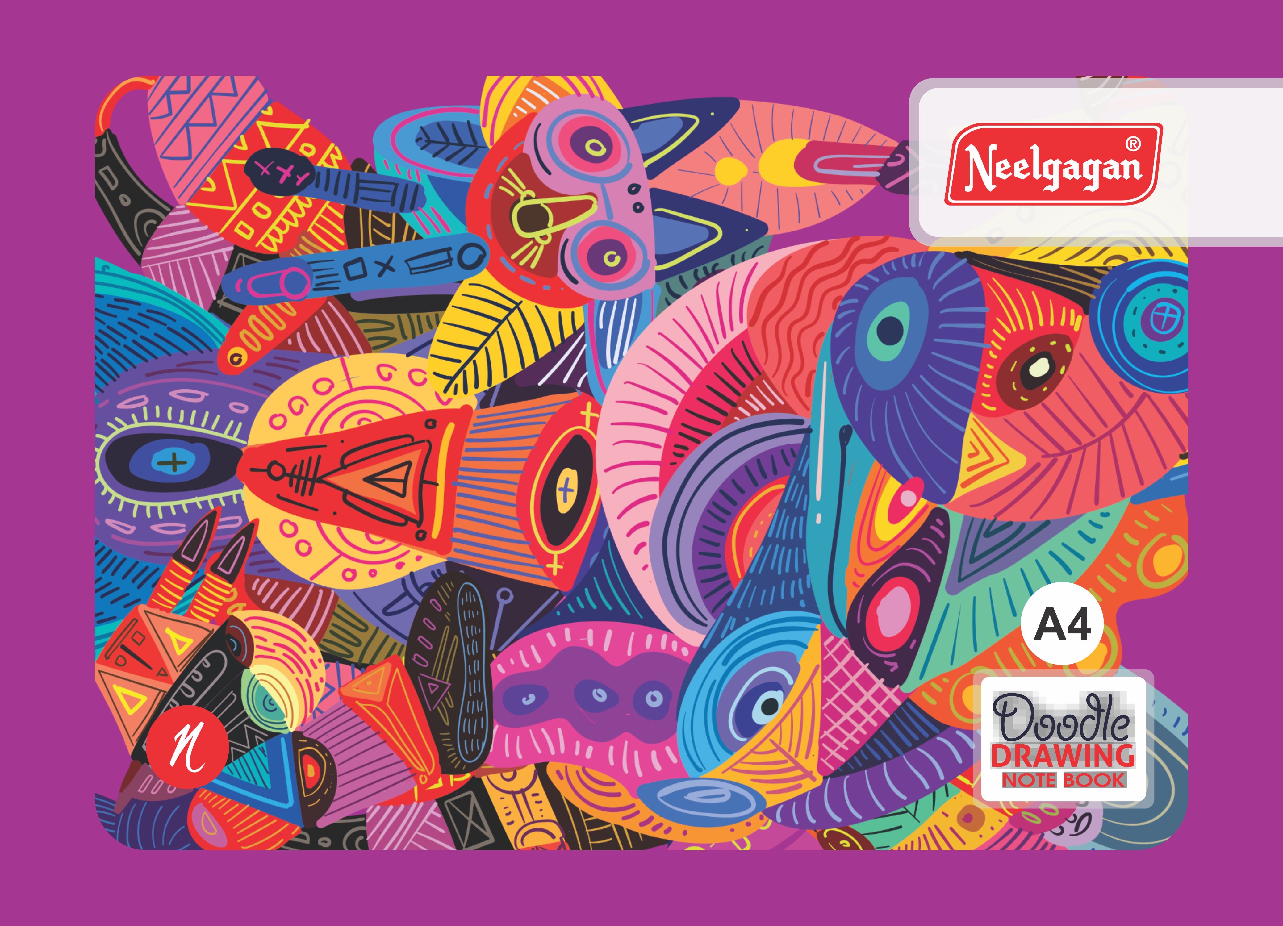 Drowing Note Book Doodle Drawing Note Book A4 / A3 / Big Multi Size – Neelgagan