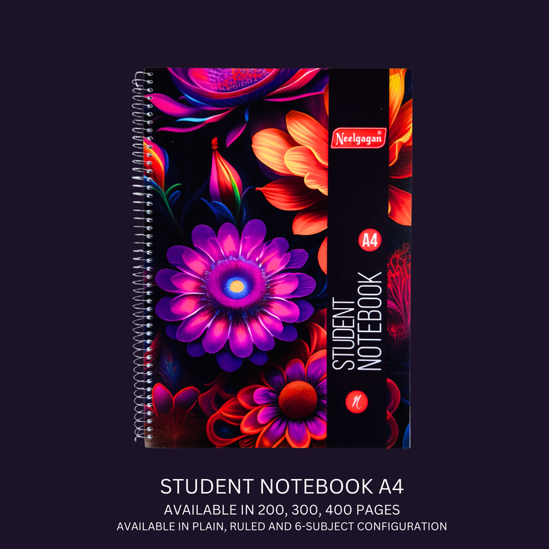 Student Notebook A4 - Spiral Bound (21cm X 29.7cm)