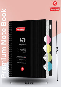 Premium Notebook No.03, Five Subject,  300 Pages, (21.7cm x 28.2cm)
