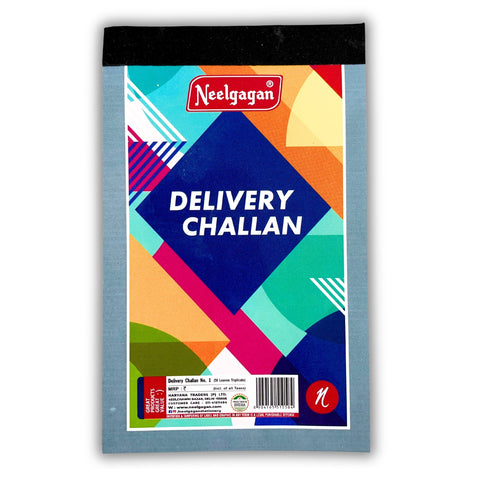 Delivery Challan, No.1 Small & No.2  Big / Triplicate With Carbon