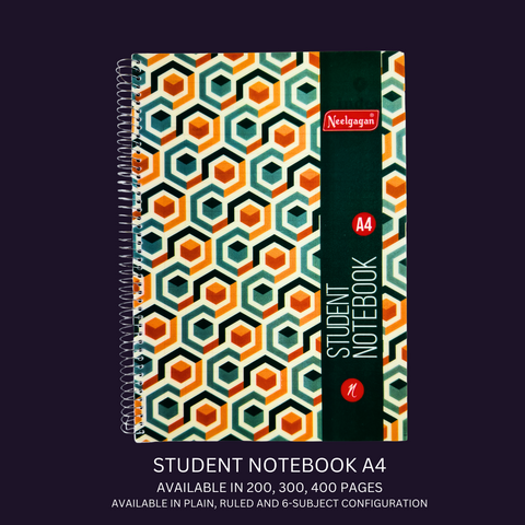 Student Notebook A4 - Spiral Bound (21cm X 29.7cm)
