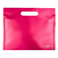 MCB-400-H - My Clear Bag - Double Button with Handle Single Pocket (Pack of 8) - Size : 35.7cm X 31.6cm