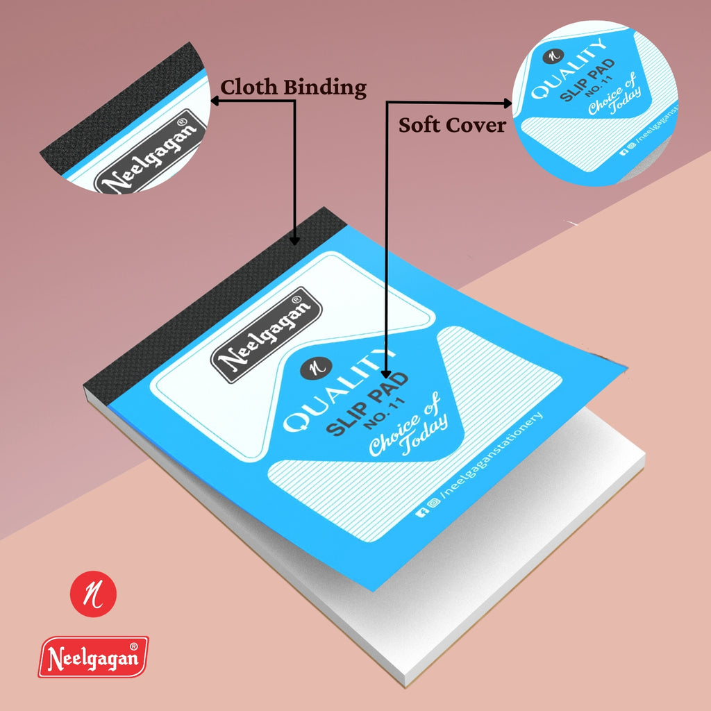 Slip Pad No. 11, Ruled & Plain (9.0 cm x 12.5 cm) – Neelgagan