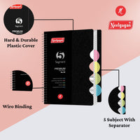 Premium Notebook No.00, Five Subject,  300 Pages, (11.0cm x 14.2cm)