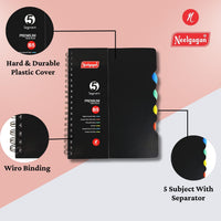 Premium Notebook B5, Five Subject, 300 Pages, (18.5cm x 25.0cm)