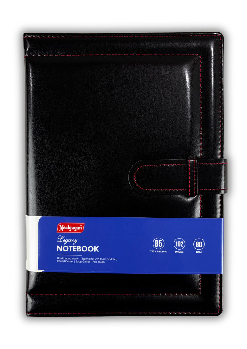 Legacy Notebook – B5 Round Corner With Foam Padding 192 Page.