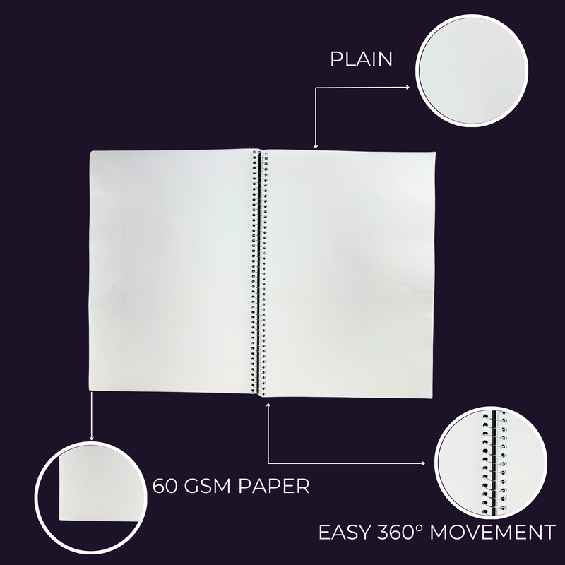 Student Notebook A4 - Spiral Bound (21cm X 29.7cm)