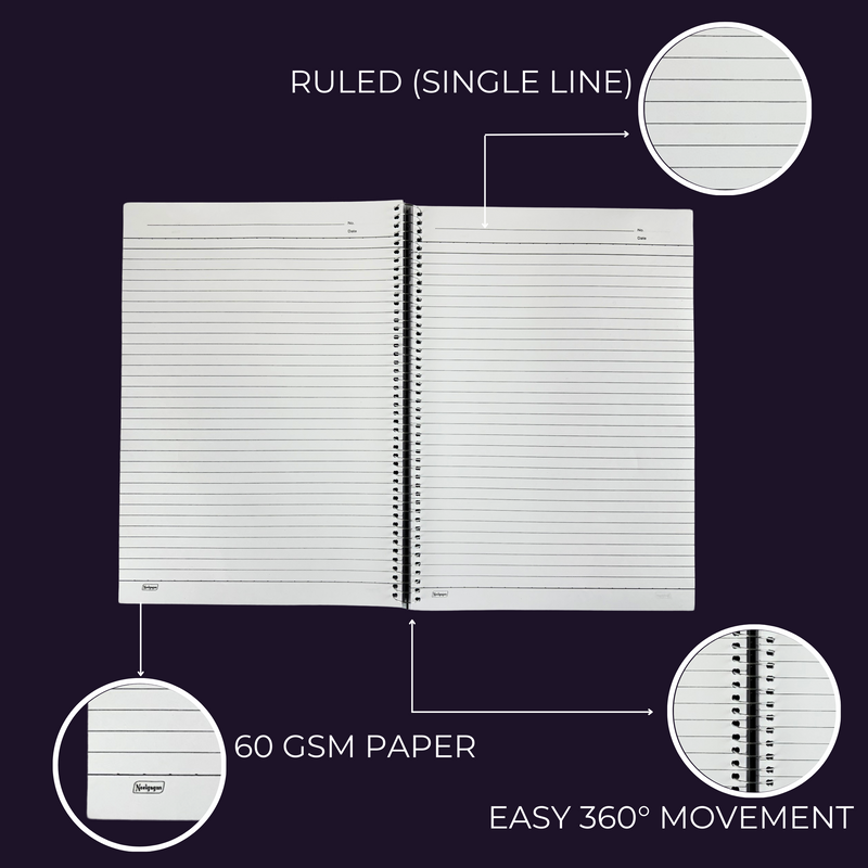 Student Notebook A4 - Spiral Bound (21cm X 29.7cm)
