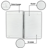 Spiral Notebook No. 66 - 80 & 160 Pages (14.5cm x 22.5cm)