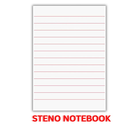 Steno Notebook, 12.5cm x 19.0cm (Soft cover) (Shorthand)