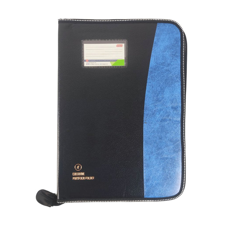 CB - 830 (Chain bag) Executive Portfolio Folder - with 10,20,30 Or 40 Pockets  B4 (Leaves) - (Size : 38cm x 26.5cm)