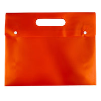 MCB-400-H - My Clear Bag - Double Button with Handle Single Pocket (Pack of 8) - Size : 35.7cm X 31.6cm