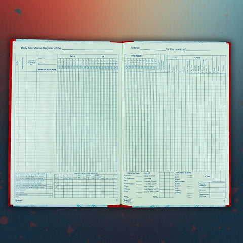 Neelgagan Student Attendance Register (38cm X 25.5cm)