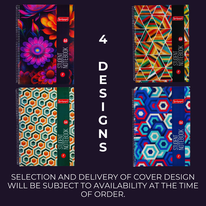 Student Notebook A4 - Spiral Bound (21cm X 29.7cm)