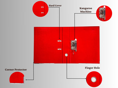 Index File (Plastic with Kangaroo Machine) (Lever Arch - Box File) No.90 (14 inch)