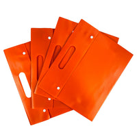 MCB-400-H - My Clear Bag - Double Button with Handle Single Pocket (Pack of 8) - Size : 35.7cm X 31.6cm