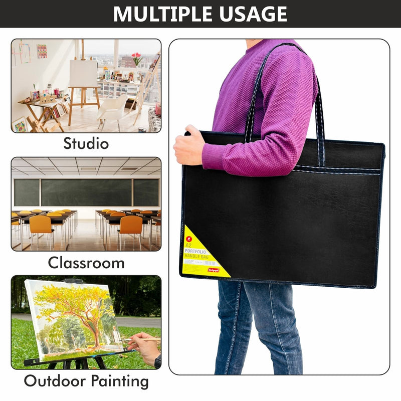 Portfolio Handle Bag A3 / A2 Black Color