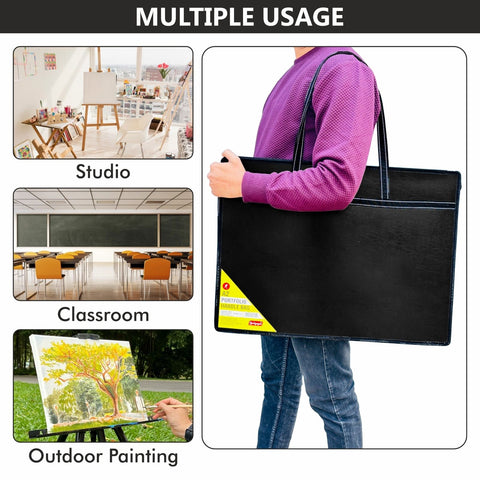 Portfolio Handle Bag A3 / A2 Black Color