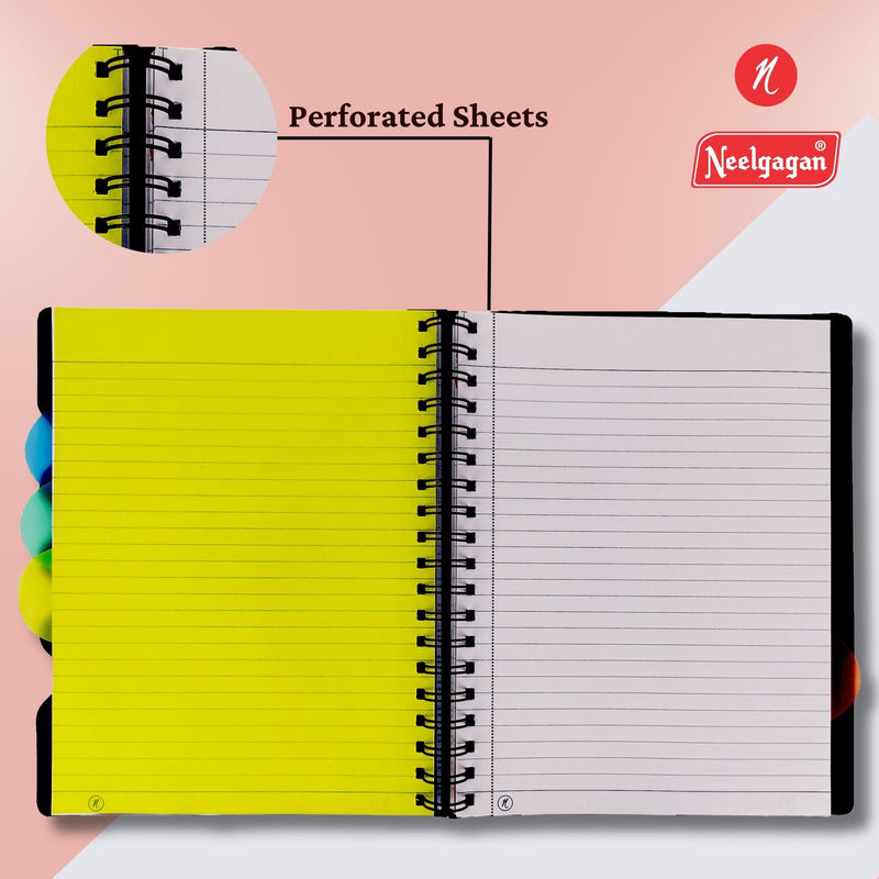 Premium Notebook No.00, Five Subject,  300 Pages, (11.0cm x 14.2cm)