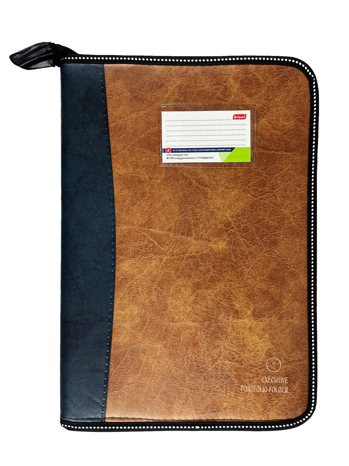 CB - 860 (Chain bag) Executive Portfolio Folder - with 10,20,30 Or 40  Pockets (Leaves) - (Size : 38cm x 26.5cm)