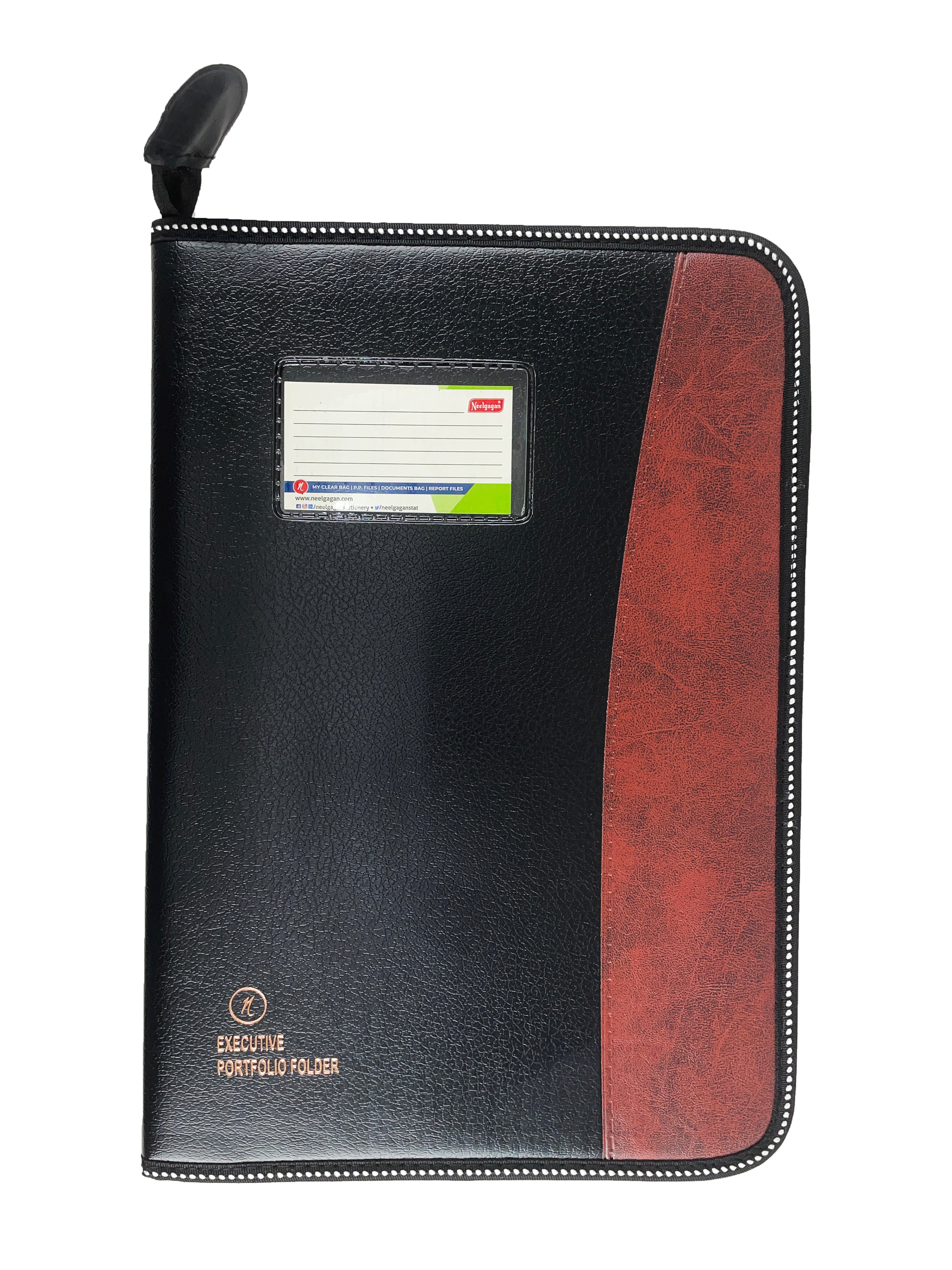 CB - 825 (Chain bag) Executive Portfolio Folder - with 20 Pockets (Lea ...