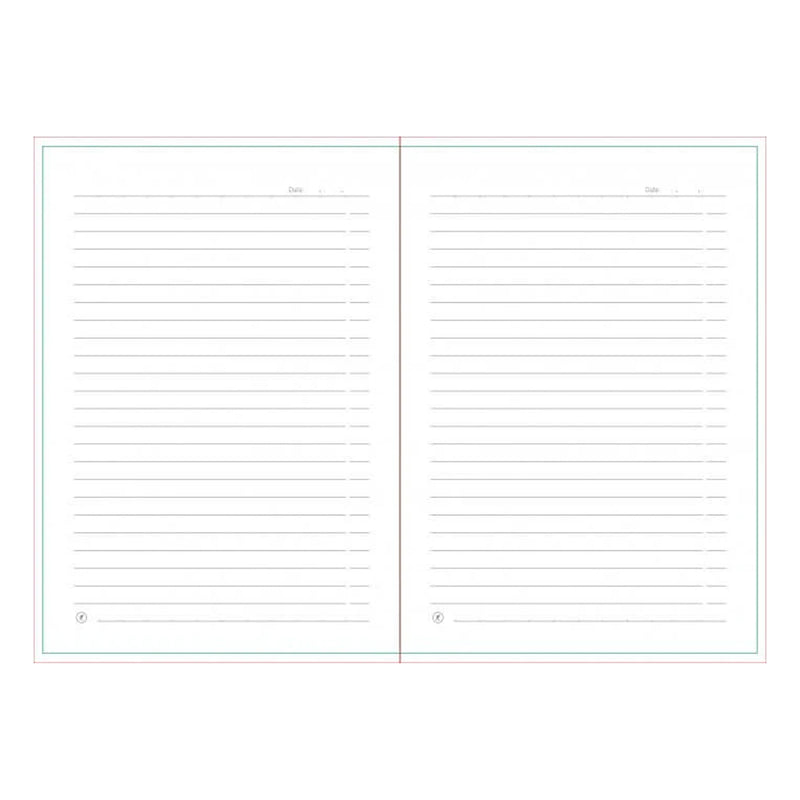 Blend Notebook – A5 Semi Flexi Cover Buckram Material Round Corner with Elastic Band 200 Page.