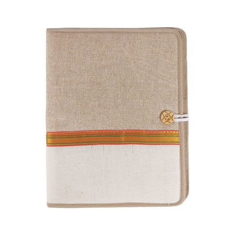 CBF - 920 Jute Conference Folder (15 Sheet Pad Inside) Suitable For A4