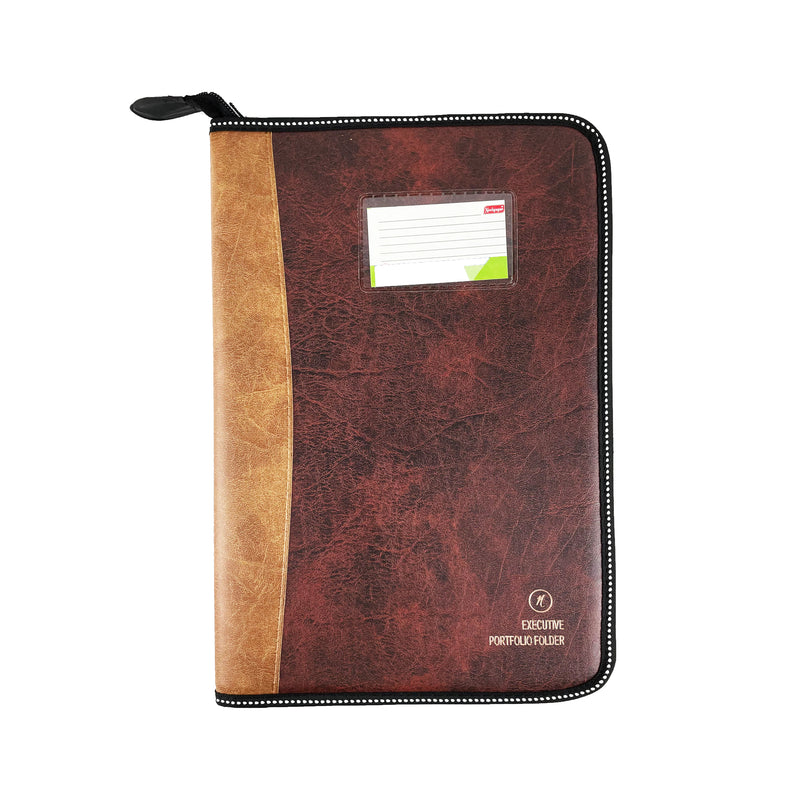 CB - 850 (Dual tone Chain bag) Executive Portfolio Folder - with 10,20,30 Or 40 Pockets (Leaves) - (Size : 38cm x 26.5cm)