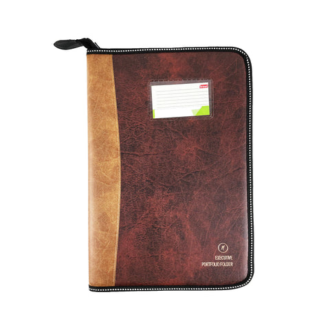 CB - 850 (Dual tone Chain bag) Executive Portfolio Folder - with 20 Pockets (Leaves) - (Size : 38cm x 26.5cm)