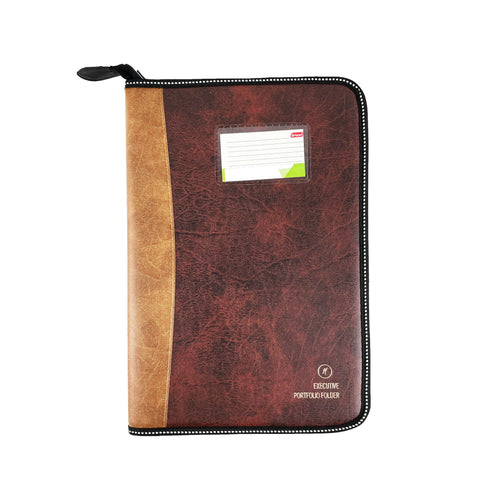 CB - 850 (Dual tone Chain bag) Executive Portfolio Folder - with 20 Pockets (Leaves) - (Size : 38cm x 26.5cm)