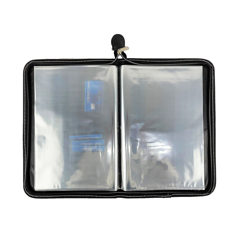 CB - 850 (Dual tone Chain bag) Executive Portfolio Folder - with 10,20,30 Or 40 Pockets (Leaves) - (Size : 38cm x 26.5cm)