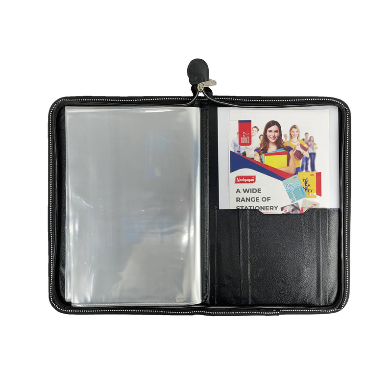 CB - 850 (Dual tone Chain bag) Executive Portfolio Folder - with 10,20,30 Or 40 Pockets (Leaves) - (Size : 38cm x 26.5cm)