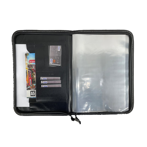 CB - 860 (Chain bag) Executive Portfolio Folder - with 20 Pockets (Leaves) - (Size : 38cm x 26.5cm)