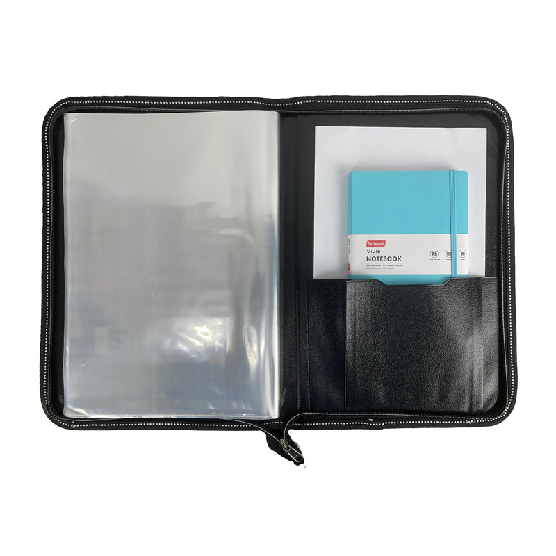 CB - 860 (Chain bag) Executive Portfolio Folder - with 10,20,30 Or 40  Pockets (Leaves) - (Size : 38cm x 26.5cm)