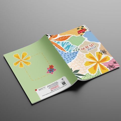 Scrap Notebook A4 Coloured Pages (21cm X 29.7cm) Softcover
