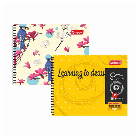 Crafty Drawing Book CS 01 (26.5cm X 21.5cm) Spiral Bound (Suitable for Drawing & Sketching)