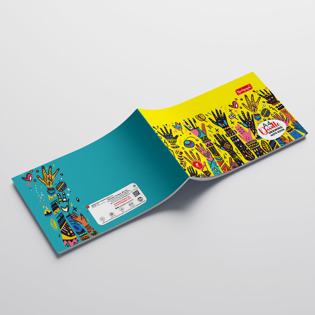 Doodle Drawing Note Book | A4 / Big / A3 | 100 GSM | 36 and 60 Pages