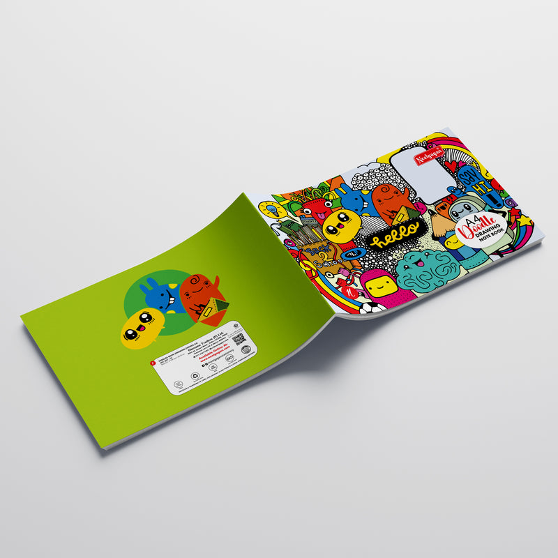 Doodle Drawing Note Book | A4 / Big / A3 | 100 GSM | 36 and 60 Pages