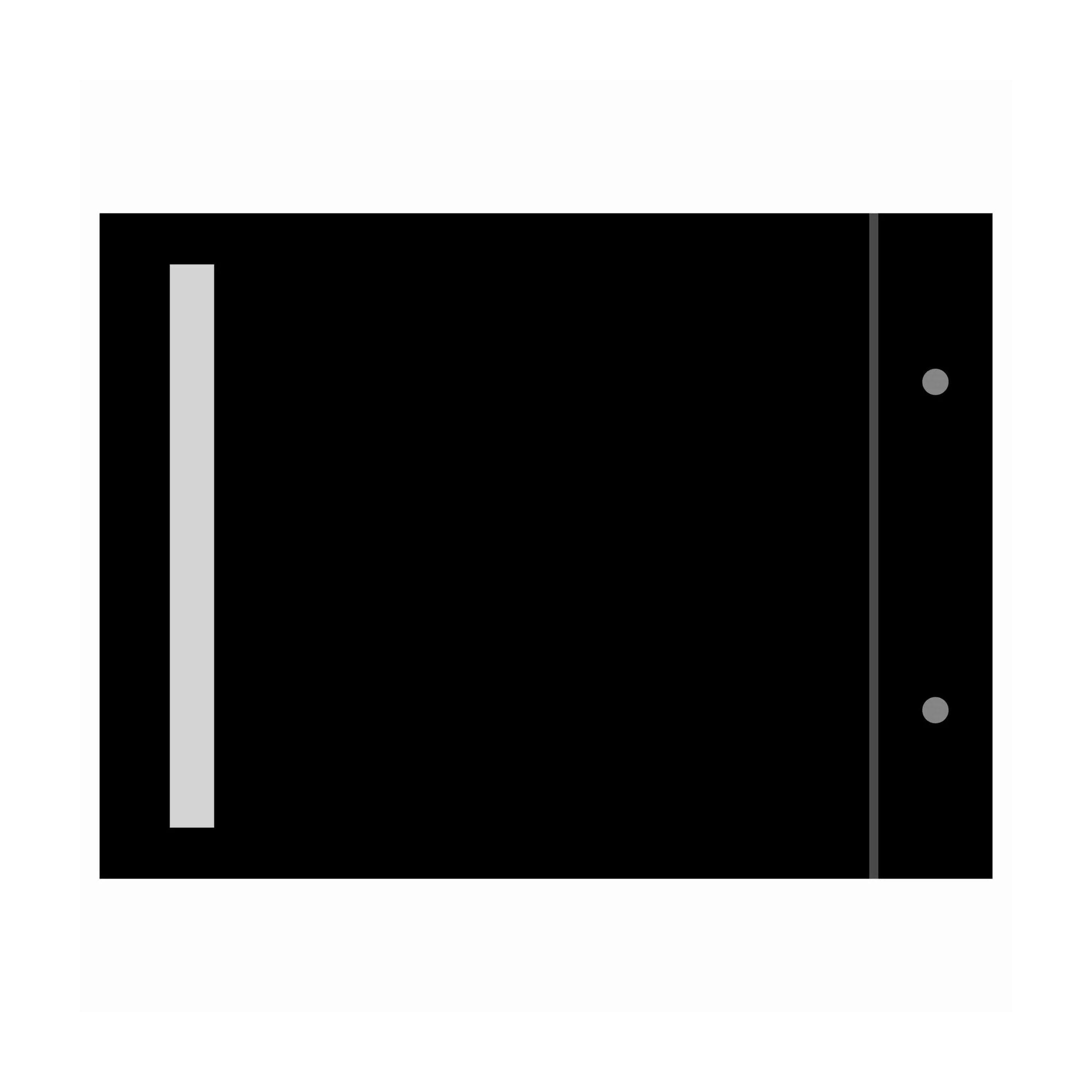 Drawing File No.44, (23cm X 28cm), (Thread File) Black Cover with Elas ...