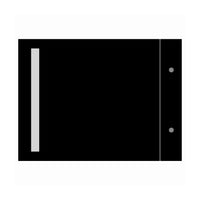 Drawing File No.44, (23cm X 28cm), (Thread File) Black Cover with Elastic Band (Landscape)