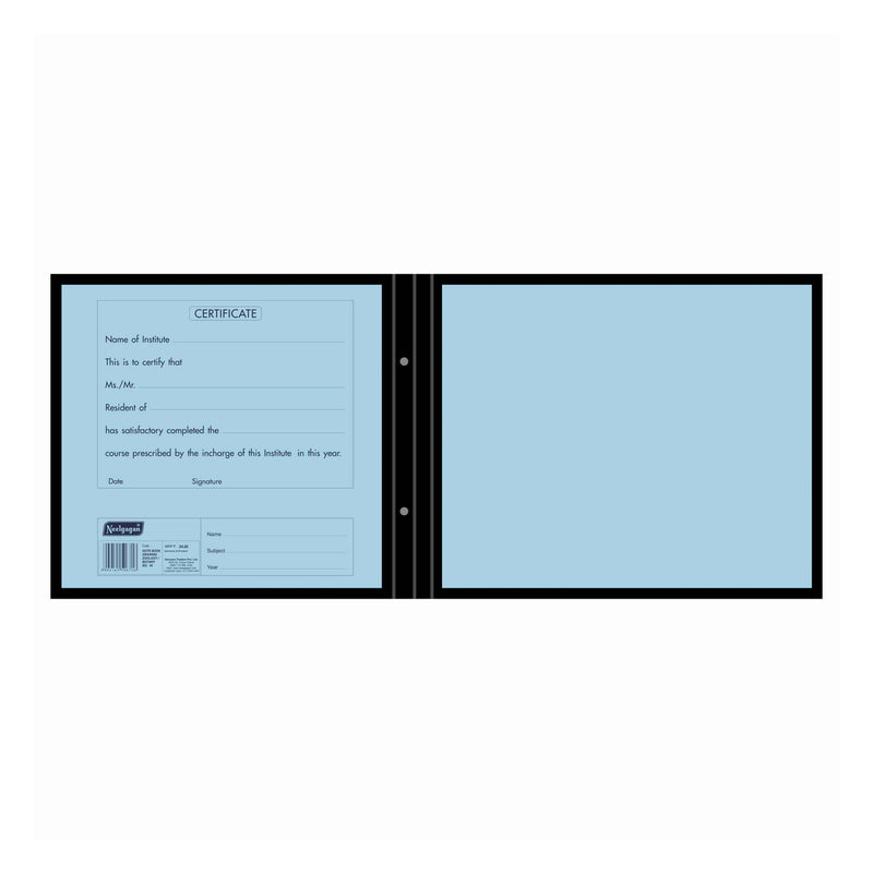 Drawing File No.44, (23cm X 28cm), (Thread File) Black Cover with Elastic Band (Landscape)